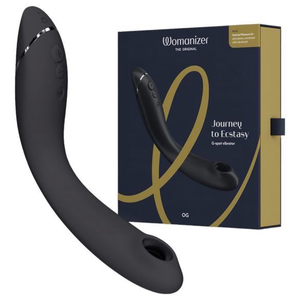 Womanizer OG - Rechargeable 2-in-1 Air Pulse Vibrator (Black)
