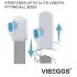VIBEGGS Candy Curves - Vibrating Egg Massager (White)