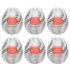 TENGA Egg Tornado - Pack of 6 Egg-Shaped Personal Massagers 
