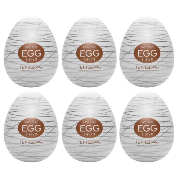 TENGA Egg Silky II - Men's Pleasure Kit (Pack of 6)