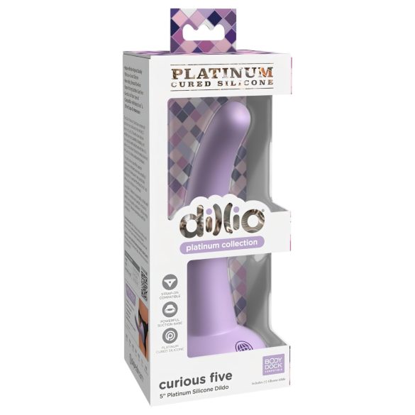Curious Five - 15cm Purple Suction Cup Dildo