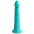 Dillio Slim Seven - Turquoise Suction Cup Stimulating Dildo (20cm)