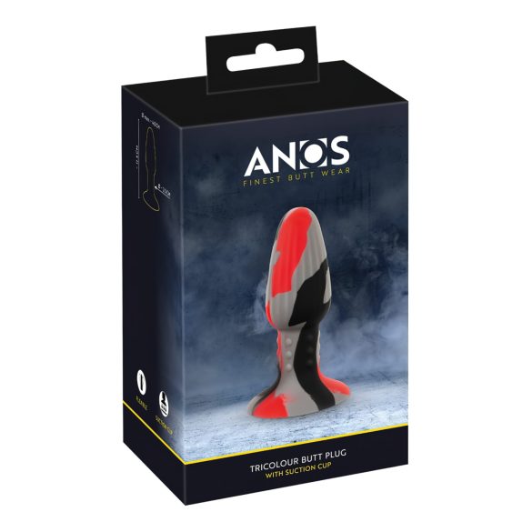 ANOS - silicone anal plug (colorful)