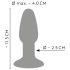 ANOS - silicone anal plug (colorful)
