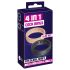 You2Toys 4in1 - Adjustable Penis & Testicle Ring Set (Natural-Black)