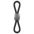 Rebel Heavy Rope - Adjustable Black Ring for Men
