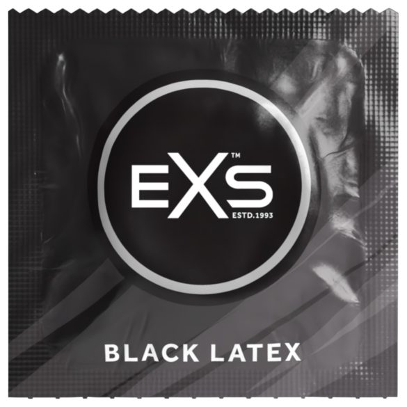 EXS Black - Black Latex Condoms (12 pack)