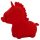 Unihorn Cupid's Beau - Rechargeable Unicorn Clitoral Vibrator (Red)