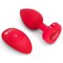 B-Vibe Heart - Rechargeable Remote-Controlled Anal Vibrator (Red)
