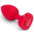 B-Vibe Heart - Rechargeable Remote-Controlled Anal Vibrator (Red)