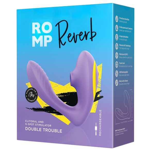 ROMP Reverb - Airwave 2-in-1 G-Spot Vibrator (Purple)