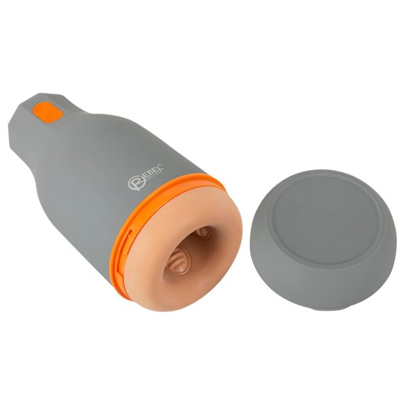 Rebel - Waterproof Grip Masturbator (Natural Gray)