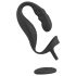 Rebel – Prostate Vibrator with Penis and Testicle Ring (Black)