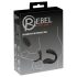 Rebel – Prostate Vibrator with Penis and Testicle Ring (Black)