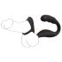 Rebel – Prostate Vibrator with Penis and Testicle Ring (Black)