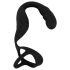 Rebel – Prostate Vibrator with Penis and Testicle Ring (Black)