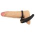 Rebel - Vibrating Black Penis Ring & Testicle Vibrator
