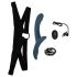 You2Toys - Strap-On Vibrator Set (Black-Blue)