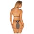 Obsessive Xenita - Sheer Patterned Bra Set (Gray)
