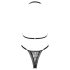 Obsessive Xenita - Sheer Patterned Bra Set (Gray)