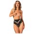 Obsessive Olvidia - Black Floral Lace Trim Panties - M/L