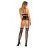 Livco - Lacy Band Corset Set (Black)