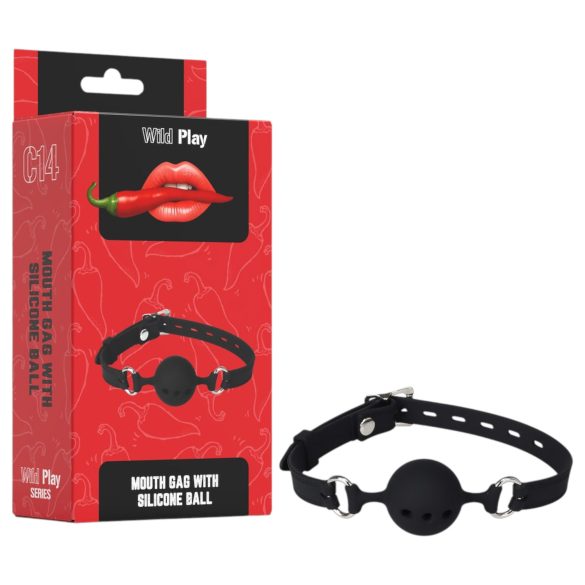 Wild Play - Silicone Mouth Gag (Black)