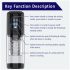 Men's Play - Rotating, Sucking, Vibrating Masturbator (Black)