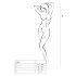 Passion BS003 - White Fishnet Bodysuit (S-L)