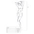 Passion BS010 - Black Open Fishnet Bodysuit (S-L)