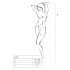 Passion BS010 - Open Net Bodystocking (White) - S-L