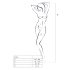 Passion BS011 - Patterned Mesh Set (Black) - Sizes S-L