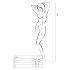 Passion BS013 - Striped Fishnet Set (Black) - S-L