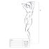 Passion BS013 - Striped Mesh Set (Red) - S-L