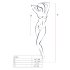 Passion BS034 - Rosy Vine Fishnet Set (Black) - S-L
