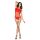 Passion BS035 - Red Strappy Fishnet Open-Back Bodysuit (S-L)