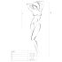 Passion BS035 - Strappy Open Mesh Bodysuit (White) - S-L