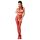 Passion BS048 - Open Mesh Bodysuit with Neck Strap (Red) - S-L