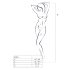 Passion BS053 - White Halter Fishnet Set (S-L)
