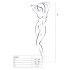 Passion BS054 - Floral Mesh Set (White) - S-L