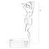 Passion BS057 - Zigzag Fishnet Set (Red) - S-L