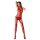 Passion BS060 - Diamond Pattern Fishnet Set (Red) - Sizes S-L