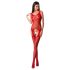 Passion BS061 - Floral Fishnet Set (Red) - Sizes S-L