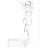 Passion BS077 - Long-Sleeve Mesh Jumpsuit (Black) - Sizes S-L