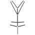 Passion Devil Cherry - Metal Ring Body Harness (Black) - L/XL