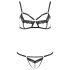Passion Devil Solon - Lace Body Harness Set (Black) - L/XL