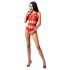 Passion BS083 - Red Lace Open-Back Bodysuit (S-L)