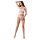 Passion BS083 - White Lace Open-Front Bodysuit (Sizes S-L)