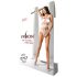 Passion BS083 - White Lace Open-Front Bodysuit (Sizes S-L)