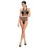 Passion BS087 - Transparent Mesh Bodysuit (Black) - Sizes S-L